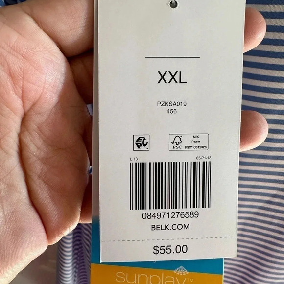 NWT Pro Tour Stripe Polo Shirt with Collar - Picture 3 of 4